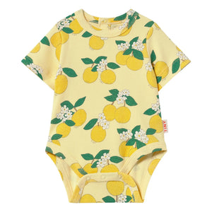 Tinycottons - Ribbed Romper Orange Organic Cotton | Light Yellow