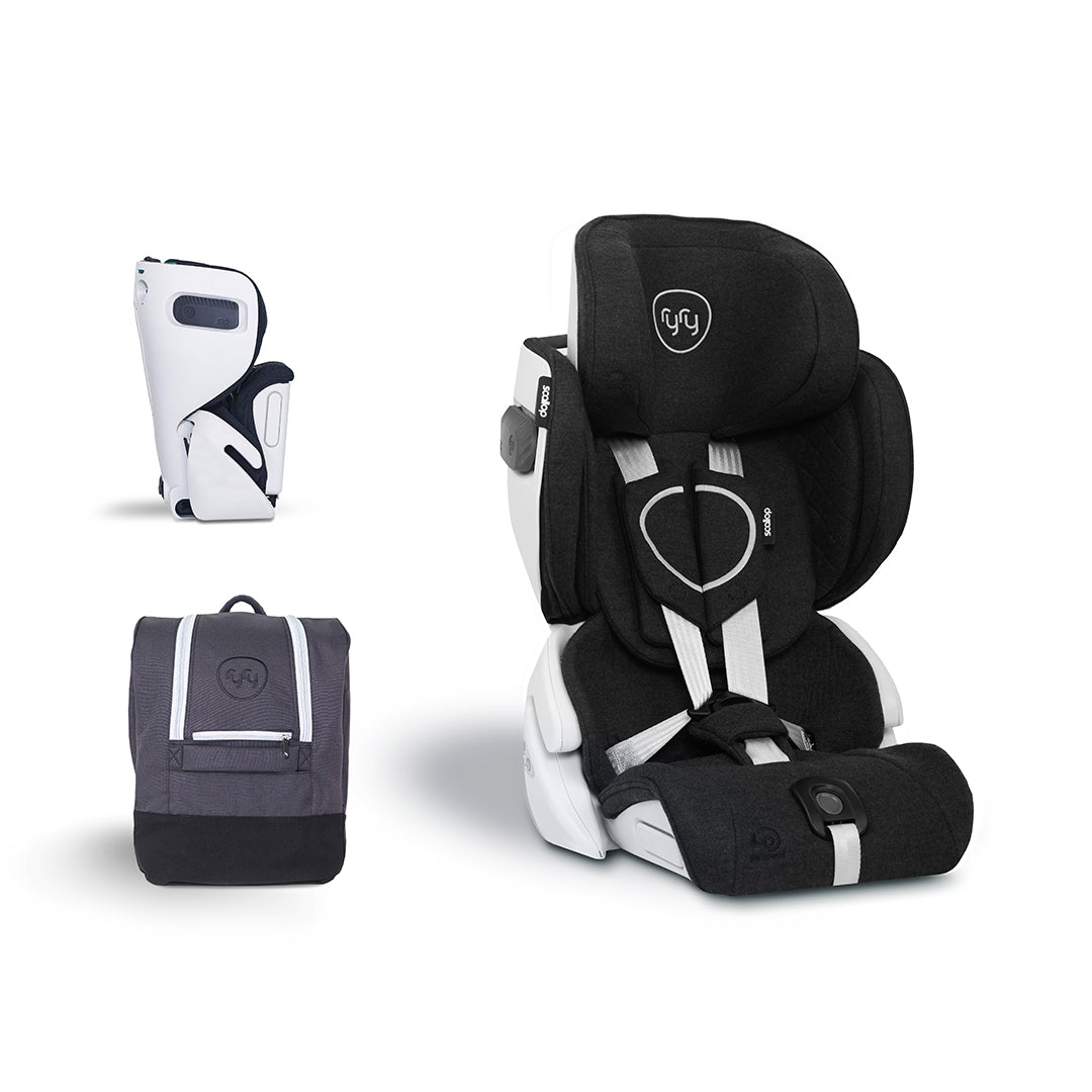 RyRy Scallop Car Seat - True Charcoal-Car Seats- | Natural Baby Shower