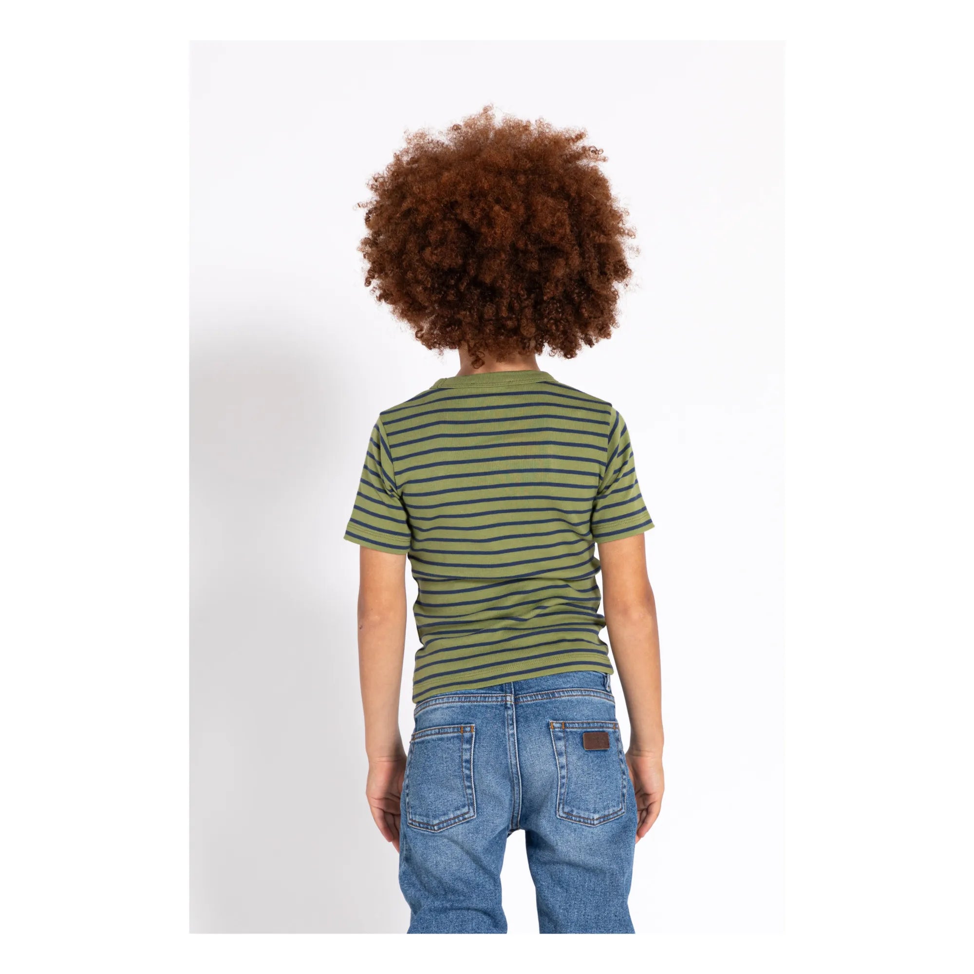 Finger in the Nose - Striped T-Shirt | Green