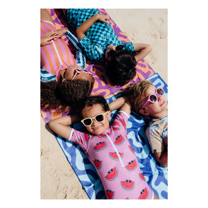 Beach & Bandits - Salty Stripes Anti-UV Swimsuit Made from Recycled Fibers | Navy
