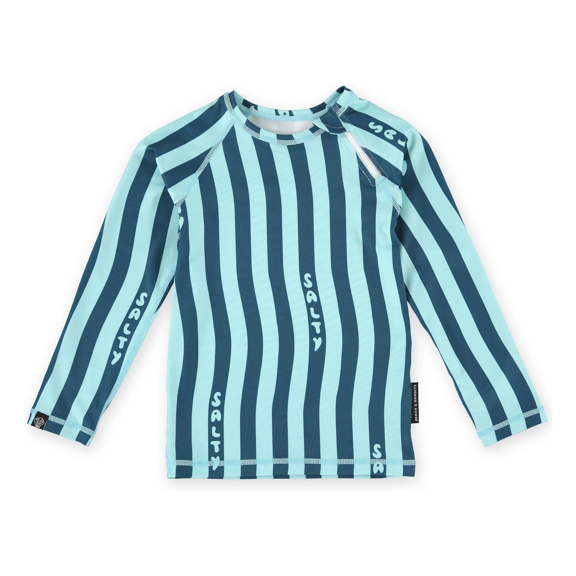 Beach & Bandits - Salty Stripes Anti-UV T-Shirt Made from Recycled Fibers | Navy