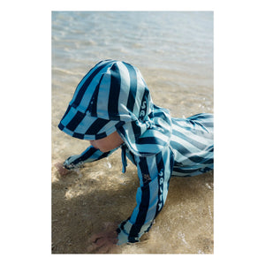 Beach & Bandits - Salty Stripes Geri Dönüştürülmüş Elyaf UV Koruma Tulum | Lacivert