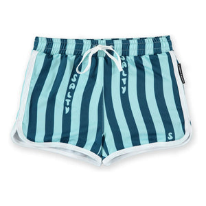 Beach & Bandits - Salty Stripes Trunk UV Protective Swimsuit Shorts | Navy Blue
