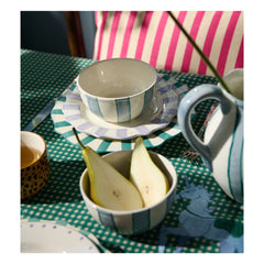 Anna + Nina - Sliced Dinner Plate | Green