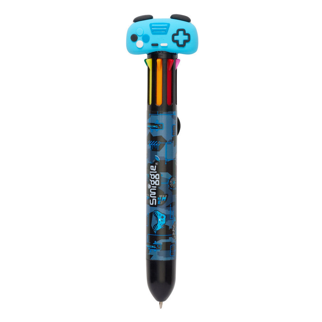 Smiggle - Hi There 8 Renkli Gökkuşağı Tükenmez Kalemi-Dinossi