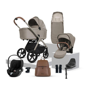 Silver Cross Cove + Cloud T Travel System-Travel Systems-Champagne- | Natural Baby Shower