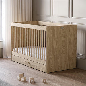Silver Cross Geneva Cot Bed - Oak-Cot Beds-Oak-Cot Bed | Natural Baby Shower