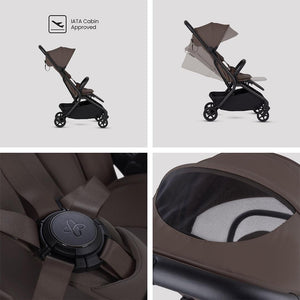 Silver Cross Nia Glide Travel System-Travel Systems-Champagne- | Natural Baby Shower