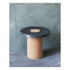 Frama - Sintra Side Table, Cork Base | Black Metal