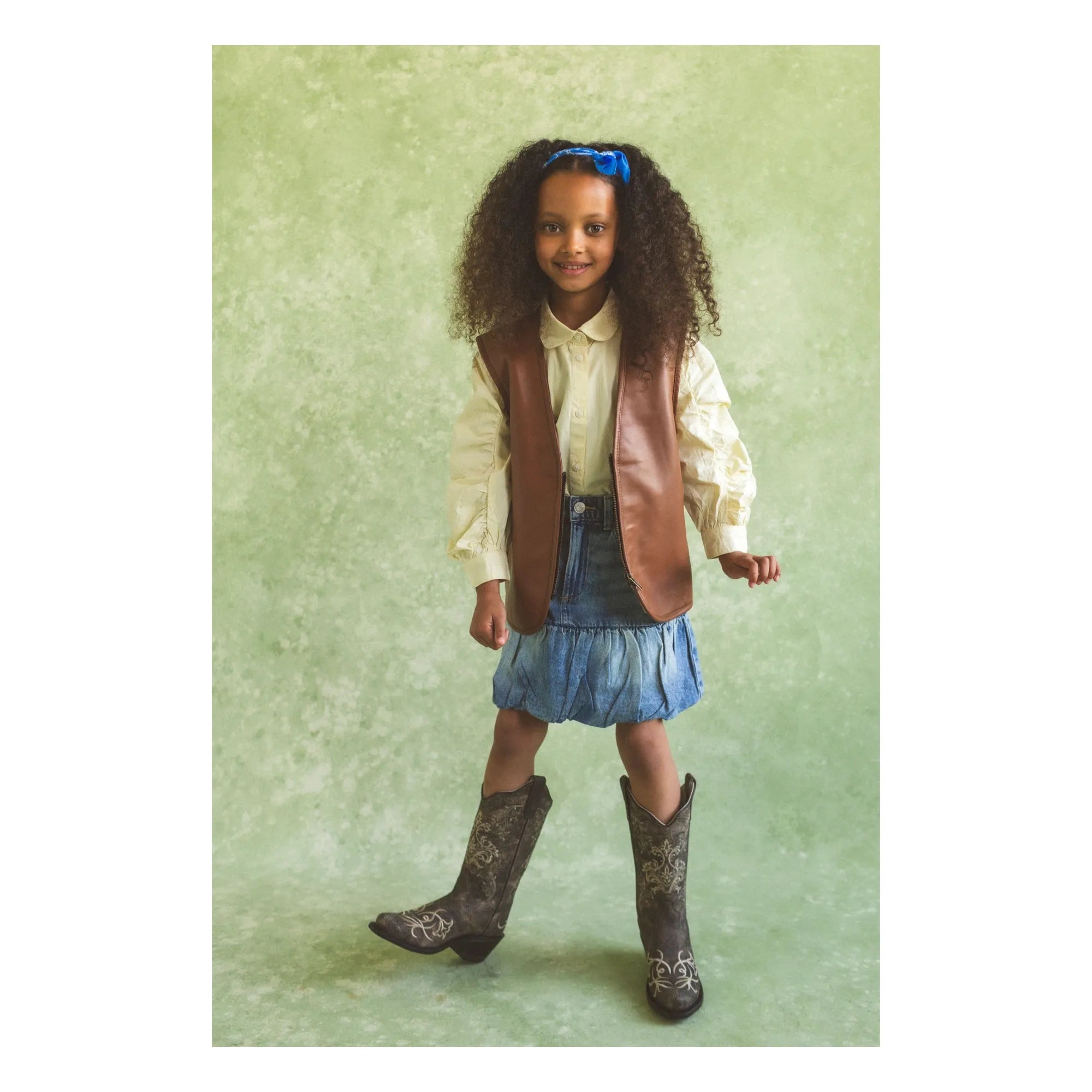 Fille Garçon - Sleeveless Jacket Can't Touch This Nappa Leather | Hazel