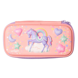 Smiggle - 3D Embossed Hardtop Unicorn Pencil Case