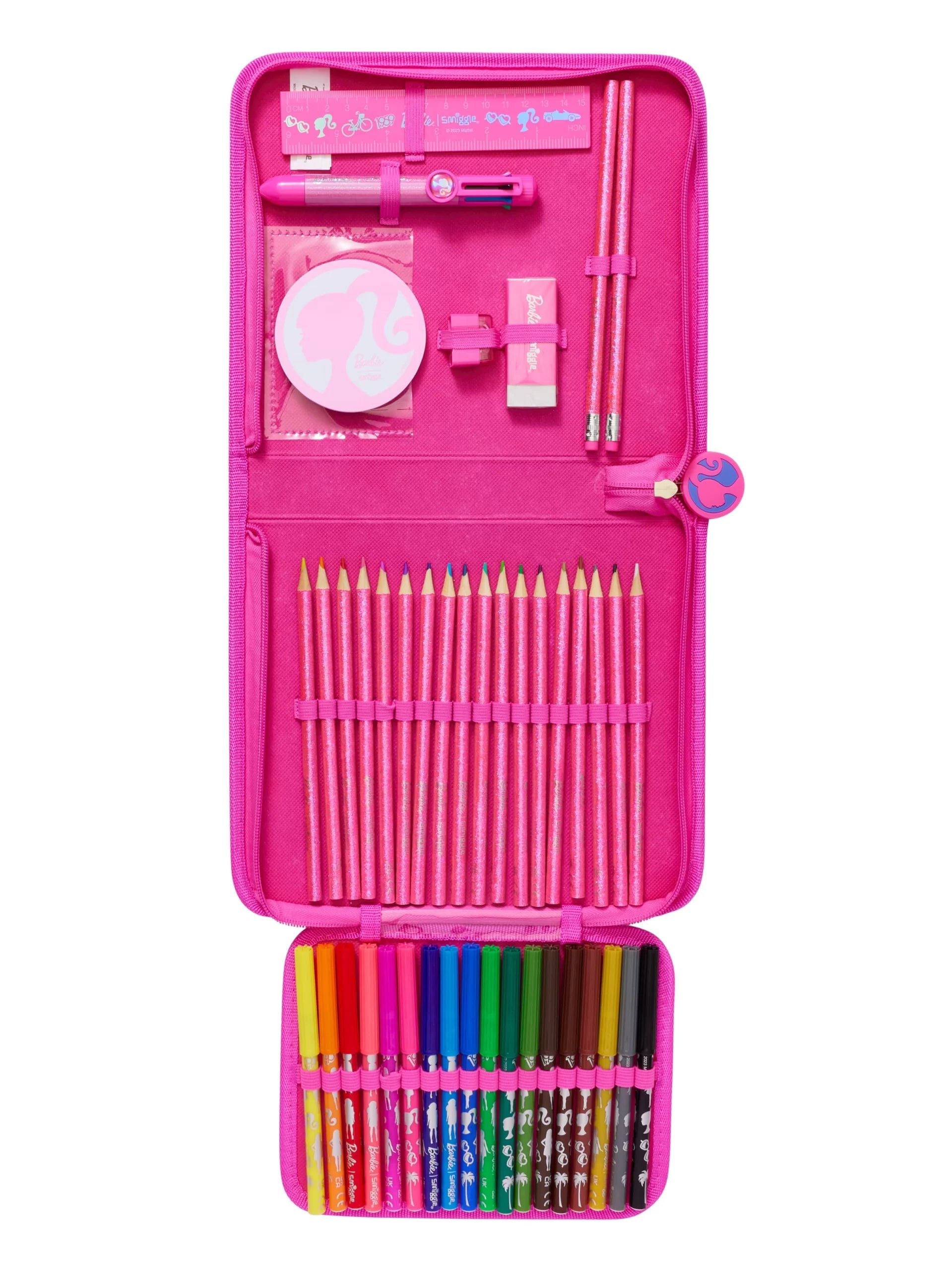 Smiggle - Barbie Pencil Case and Stationery Set