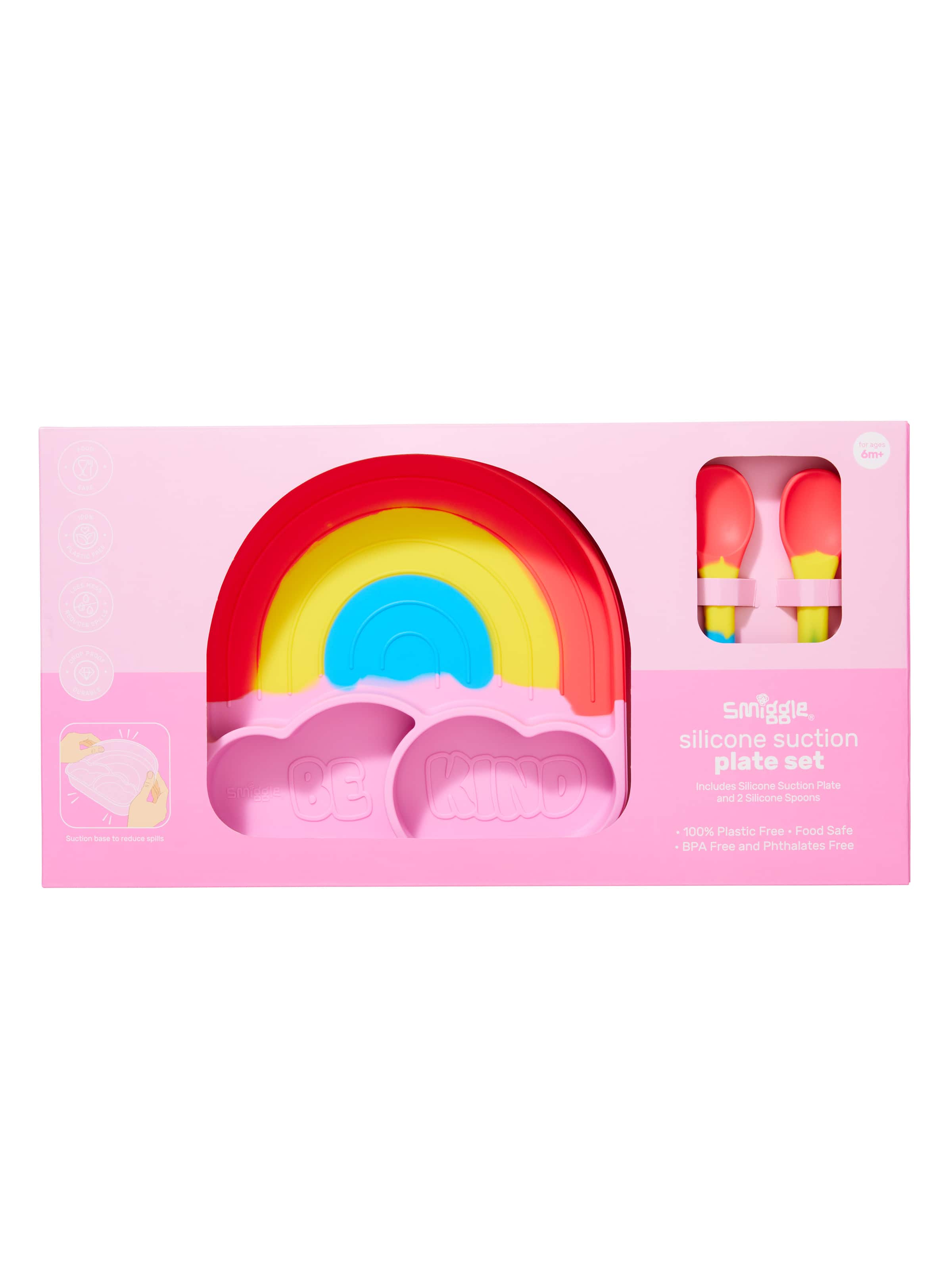 Smiggle - Big Dream Silicone Dinner Plate Set