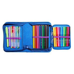 Smiggle - Bright Side Pencil Case and Pencils Stationery Set