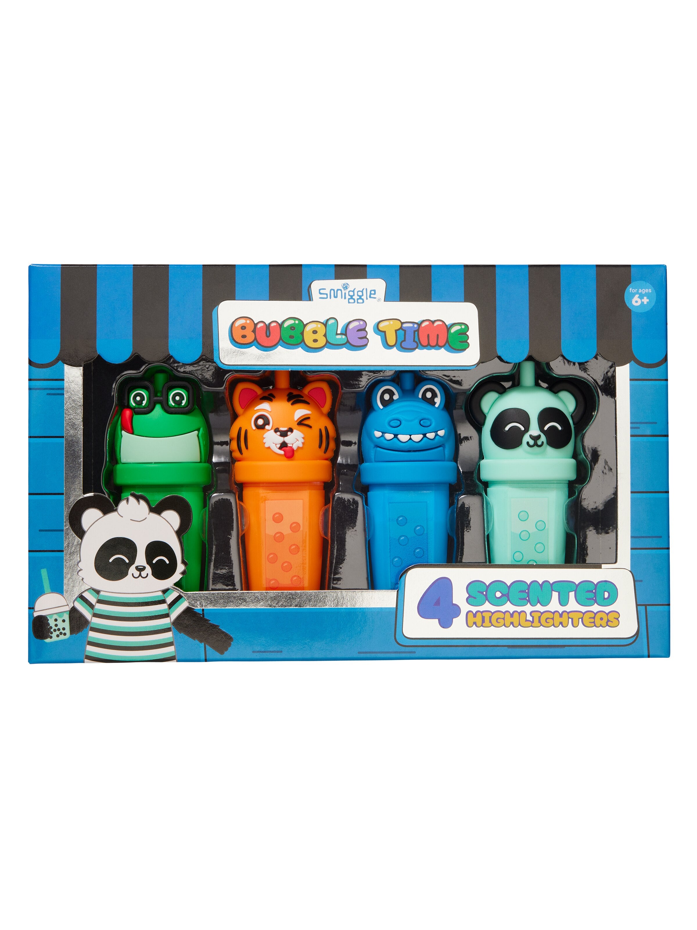 Smiggle - Bubble Time Highlighter 4-Pack Pen Set