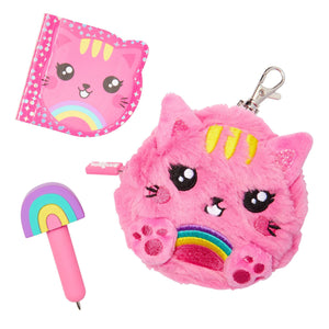 Smiggle - Fluffy Mini Bag with Notepad and Pen