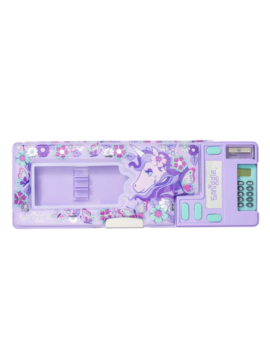 Smiggle - Hi There Pop Out Automatic Pencil Case with Calculator