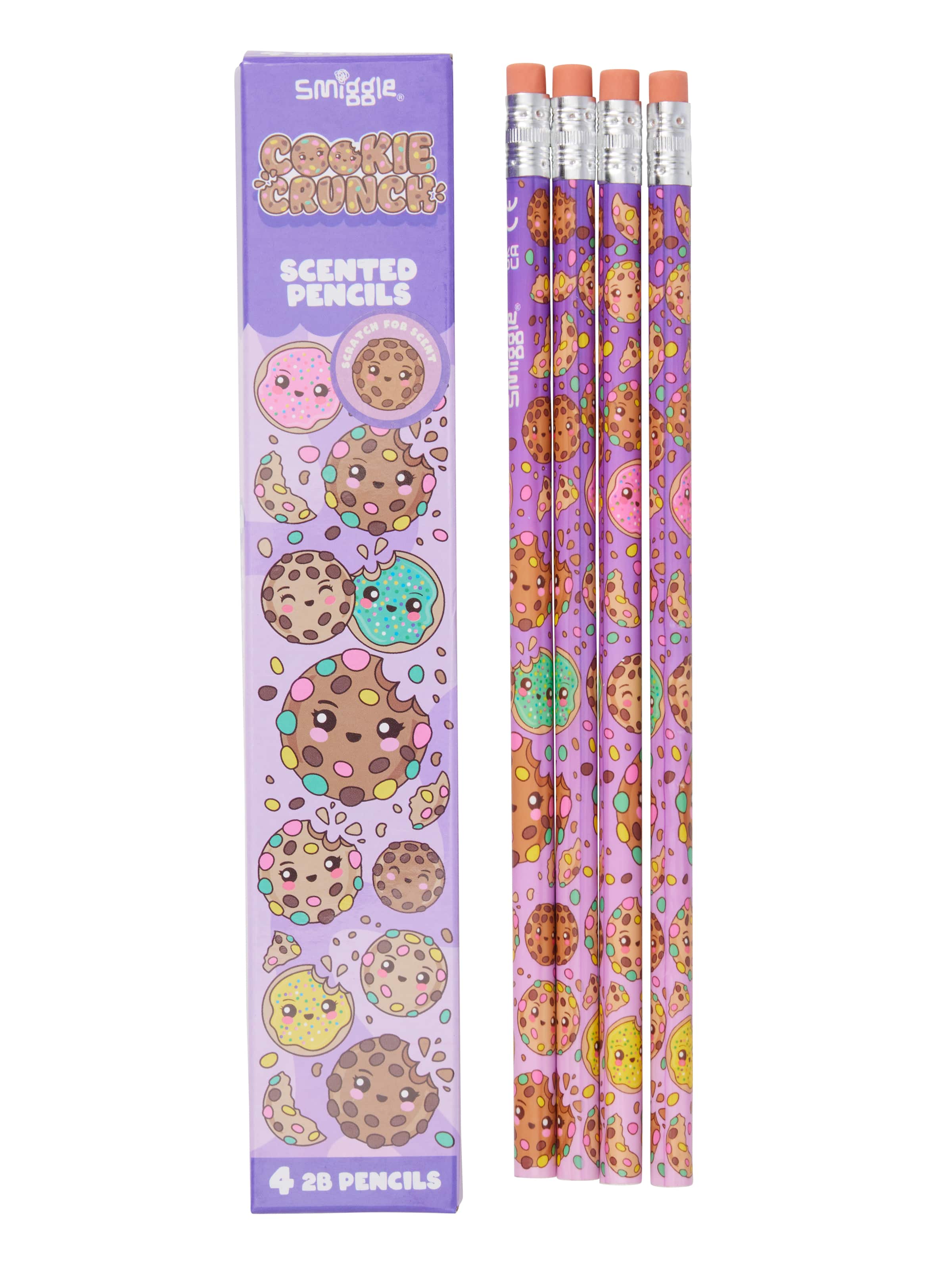 Smiggle - Scented 4-piece Pencil Set