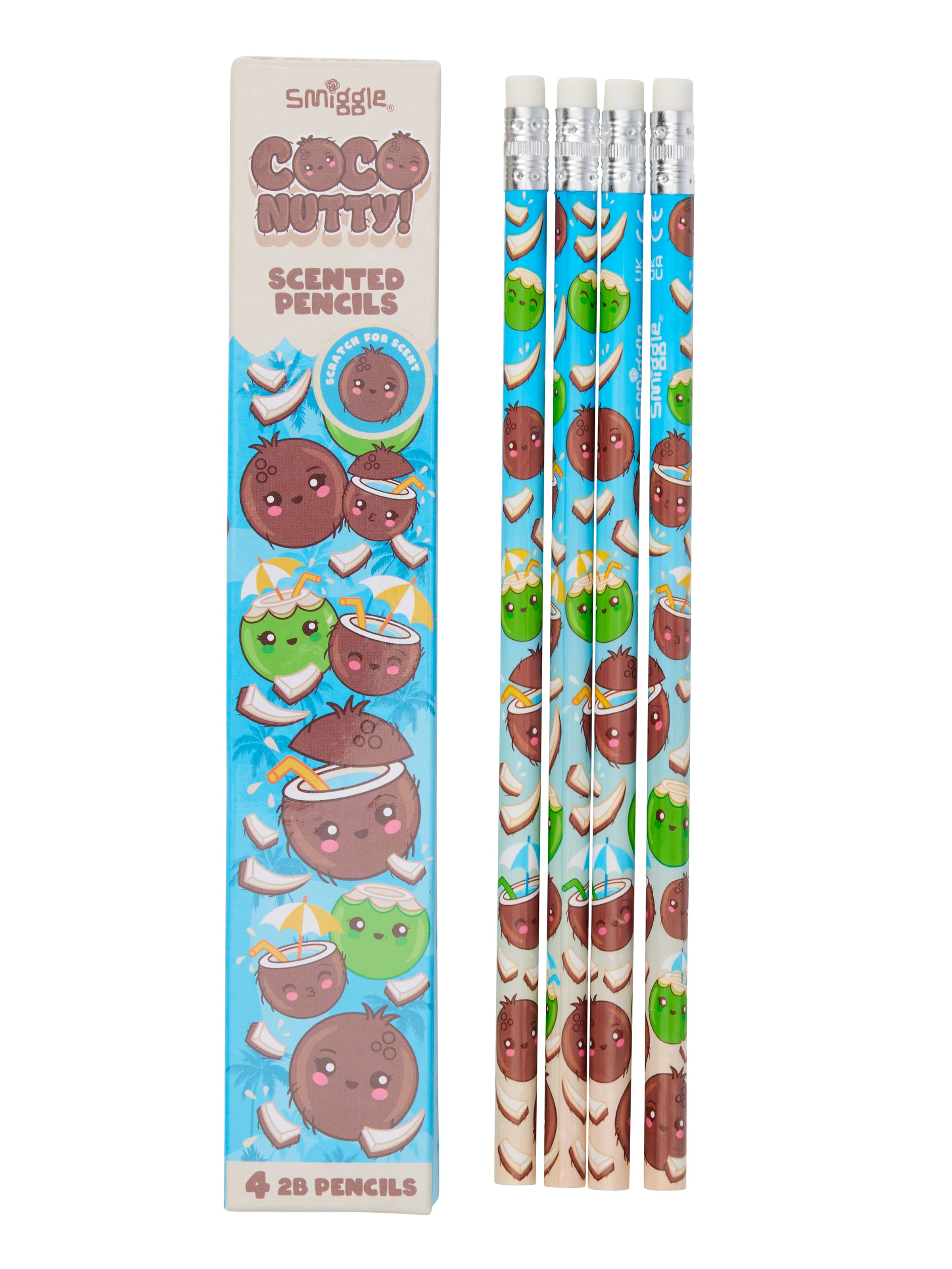 Smiggle - Scented 4-piece Pencil Set