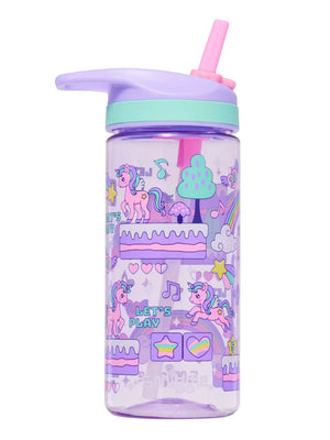 Smiggle - Let's Play 440 ML BPA-Free Straw Water Bottle
