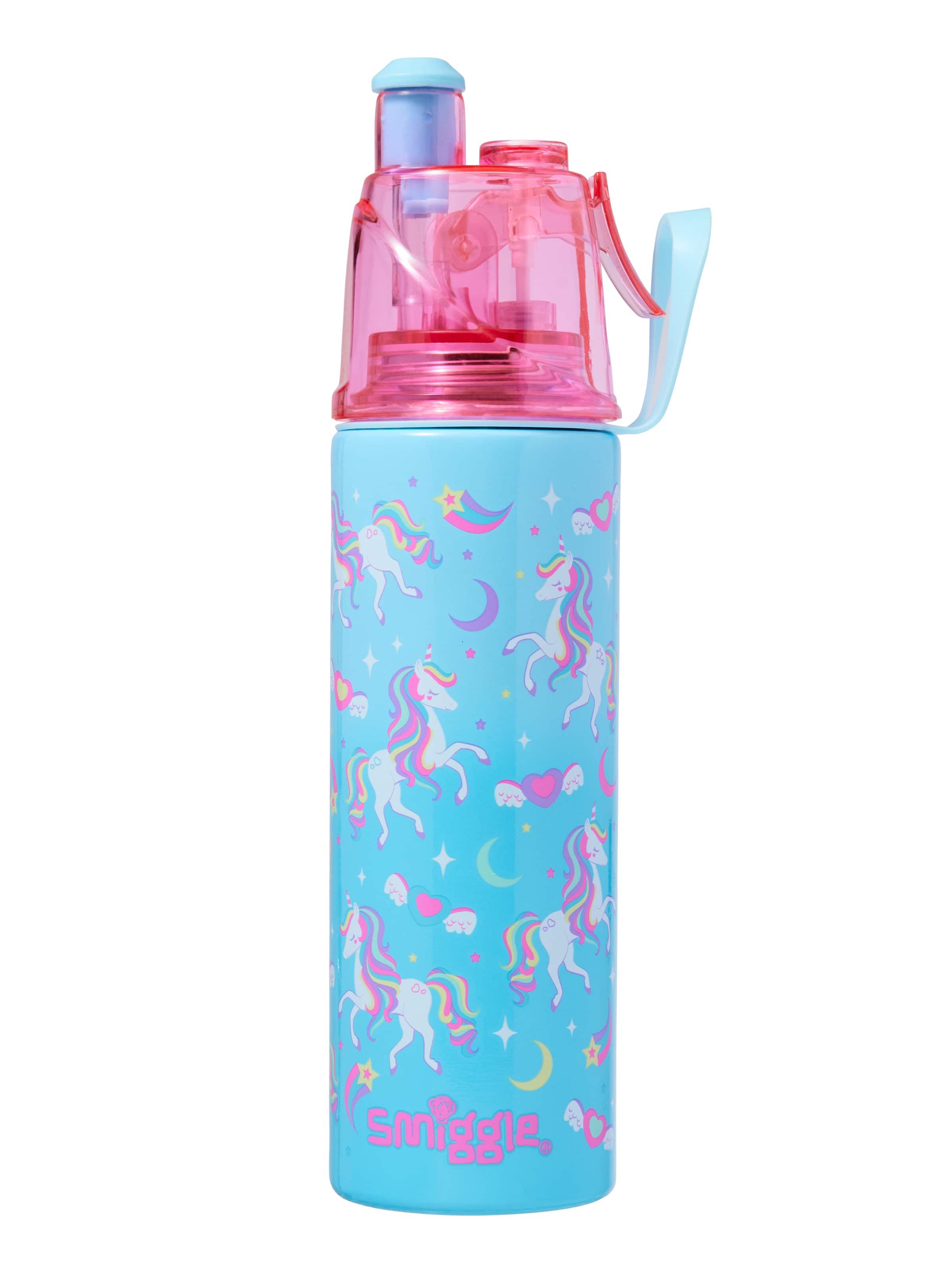 Smiggle - Livin Water Spray 500ML Steel Water Bottle