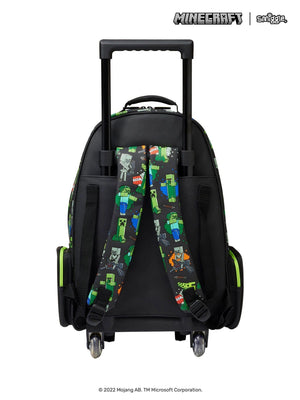 Smiggle - Minecraft Light Up Trolley Bag