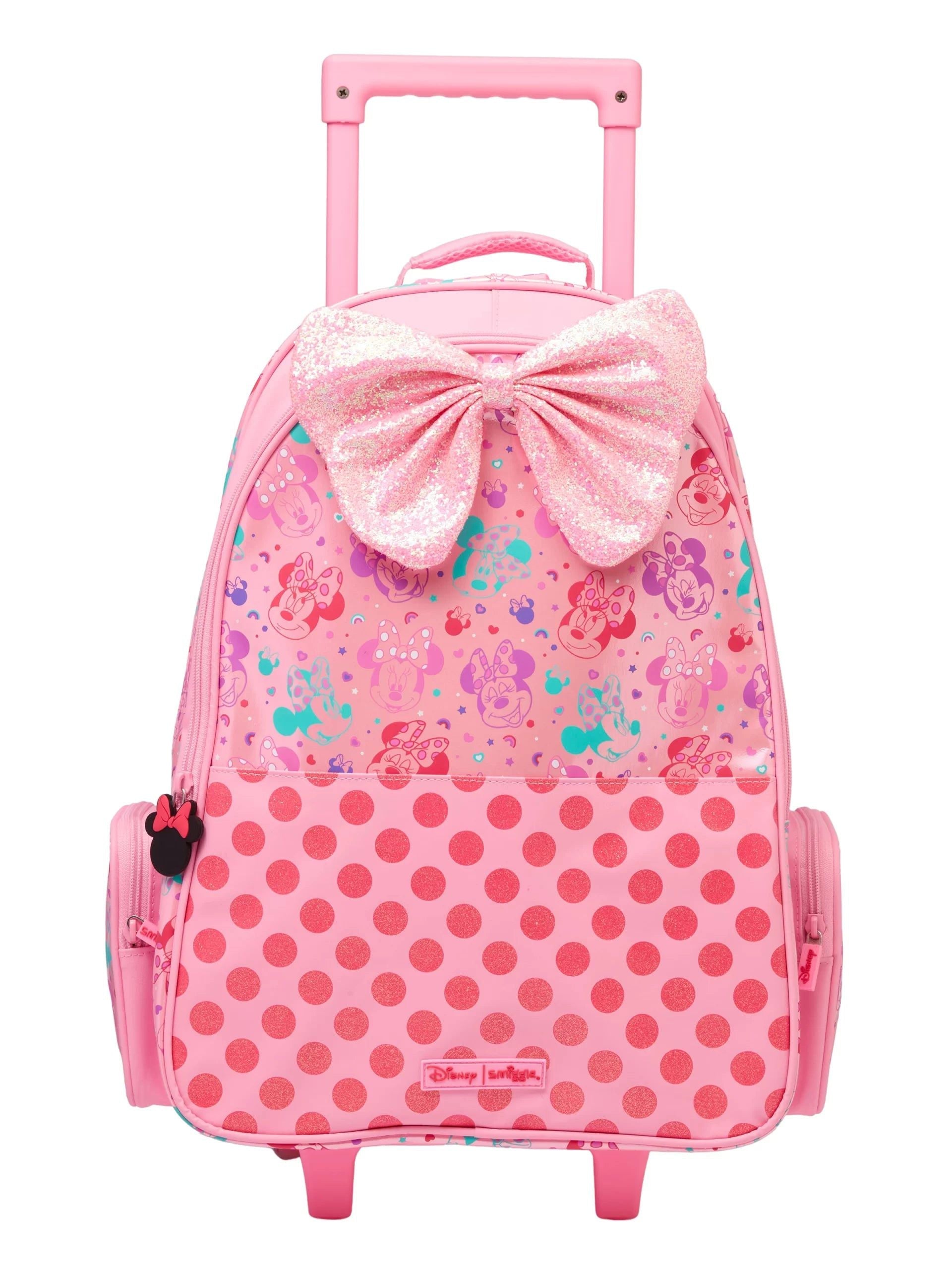 Smiggle - Minnie Mouse Lighted Wheeled Backpack
