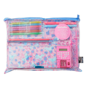 Smiggle - Mirage Automatic Pencil Case with Calculator and Stationery Set