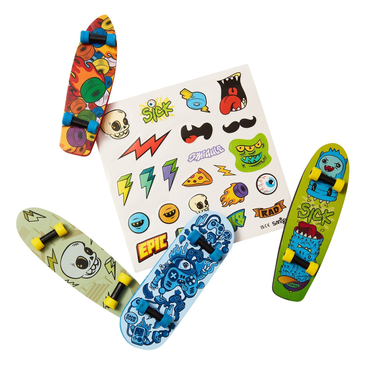 Smiggle - Fingerboard Surprise Eraser Pack