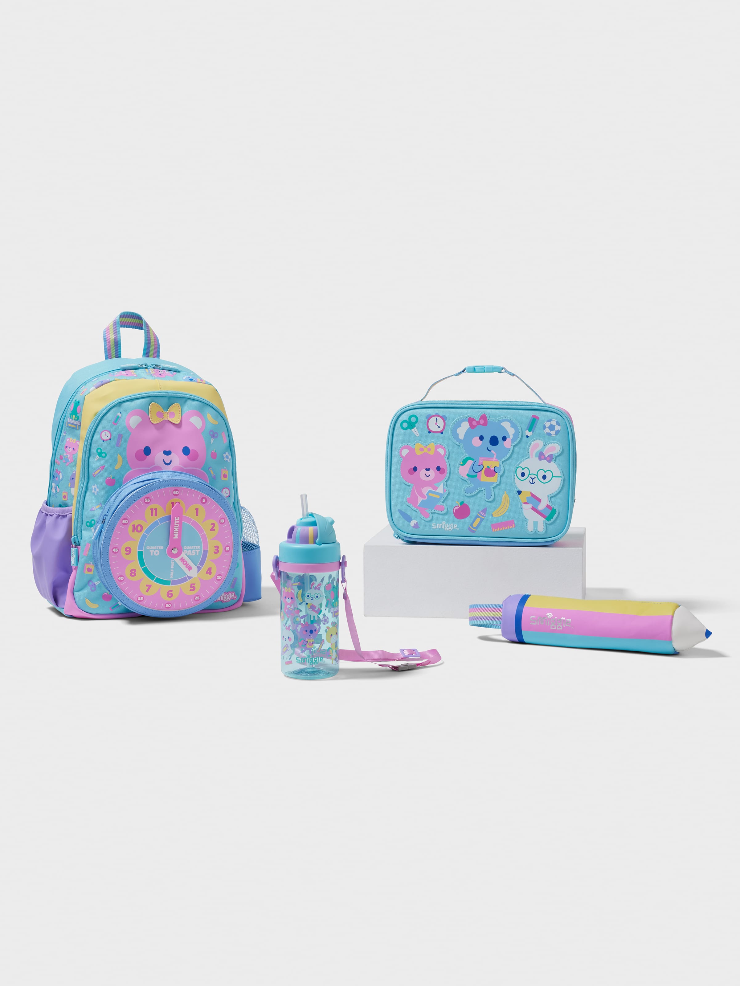 Smiggle - Ready 4-piece Kindergarten and Nursery School Bag Set