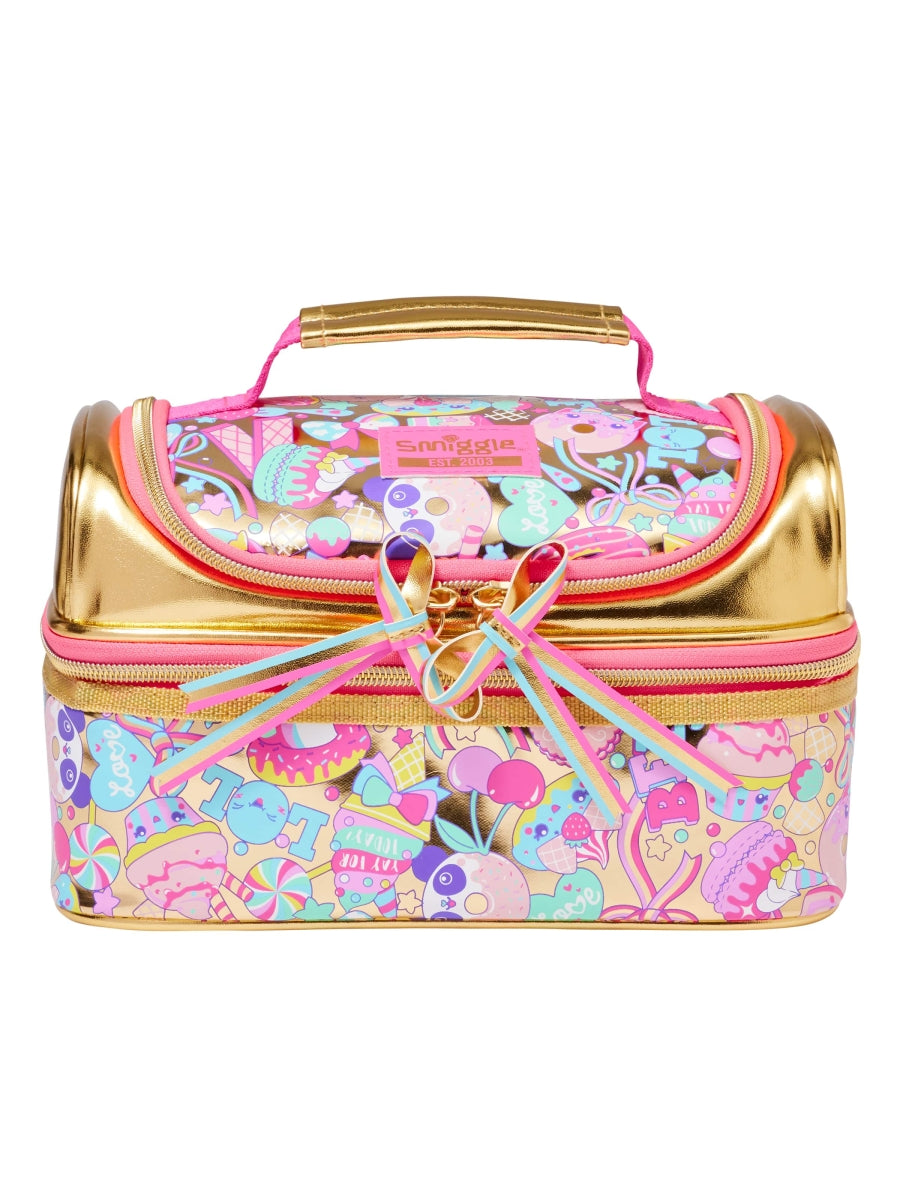 Smiggle - 20. Doğum Günü Çift Katlı Beslenme Çantası-Dinossi