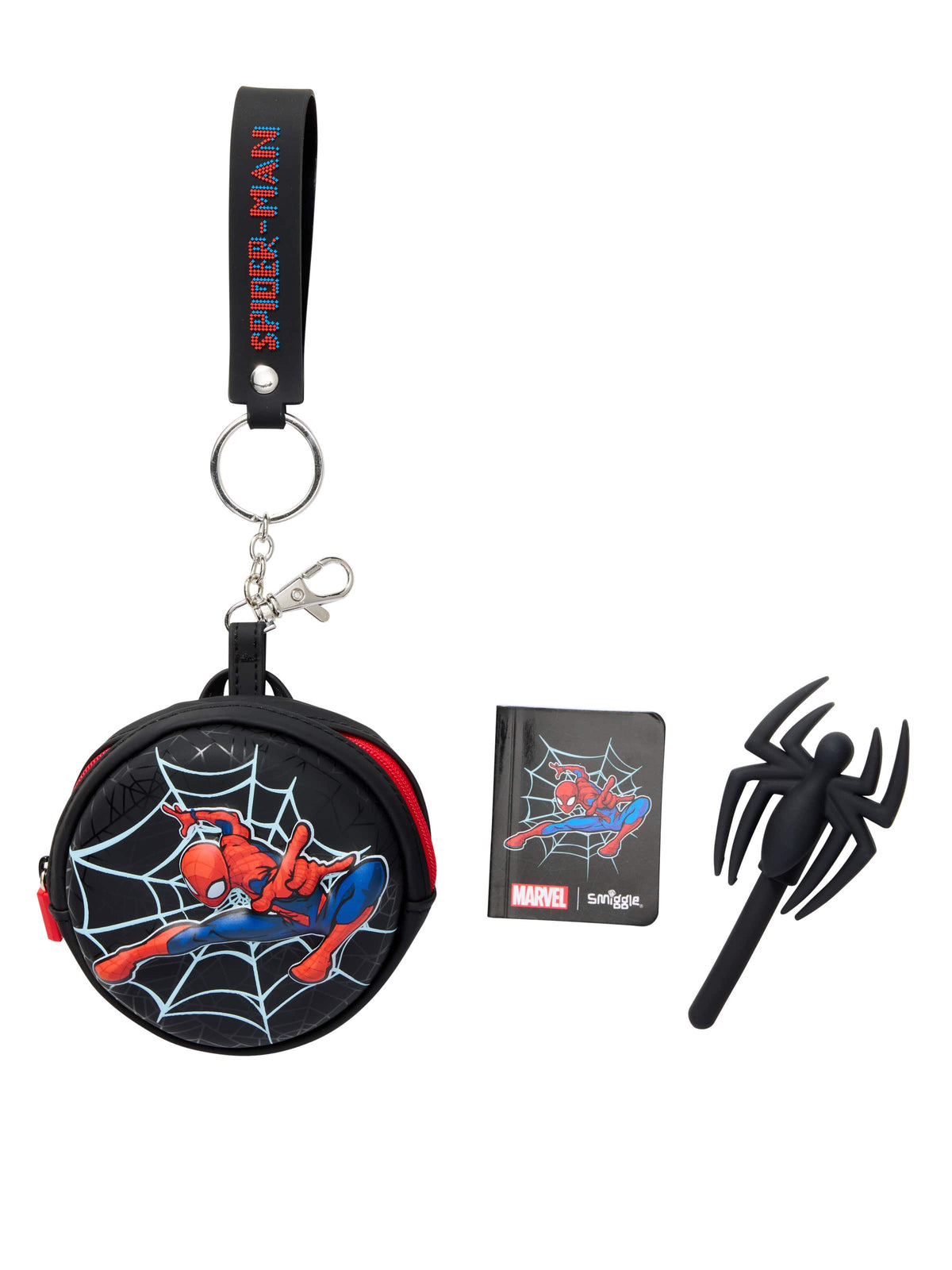 Smiggle - Spider Man Mini Pen and Notepad Keychain