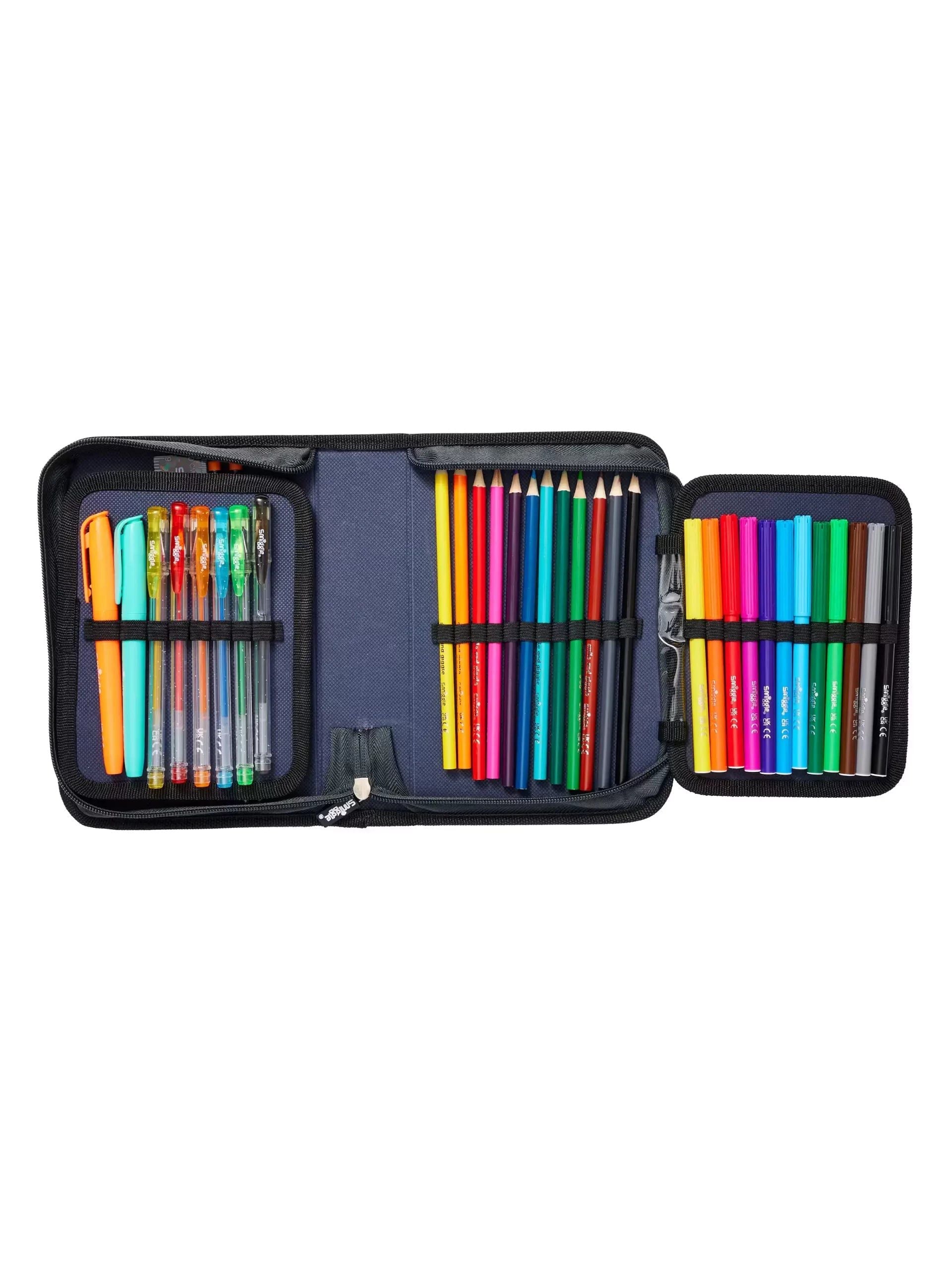 Smiggle - Wild Side Gool Pencil Case and Stationery Set