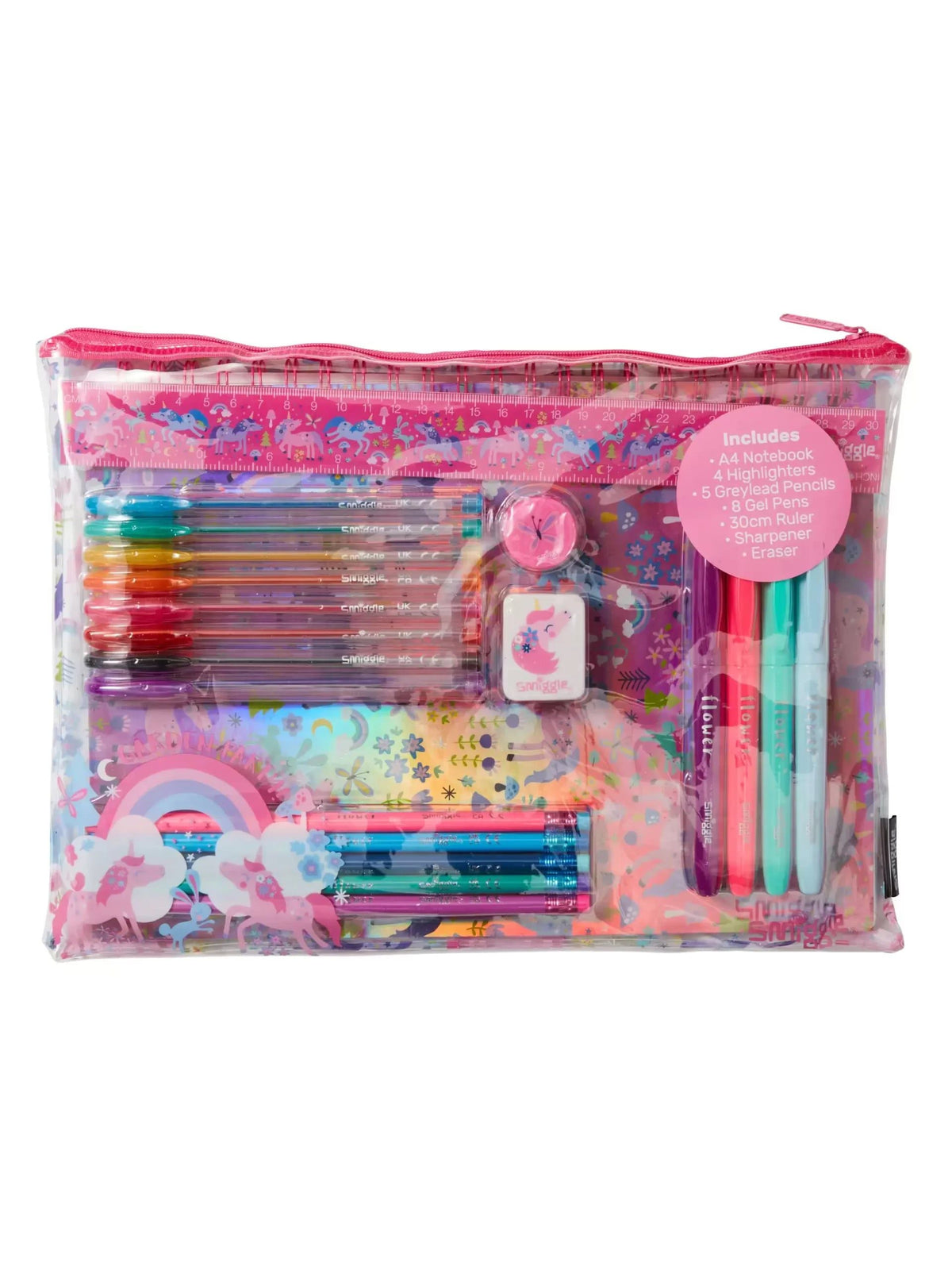 Smiggle - Wish A4 Notebook and Stationery Set