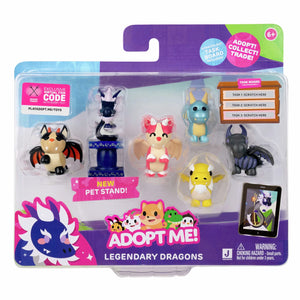 Squishmallows - Adopt Me! 6 Legendary Dragon Toy Figures
