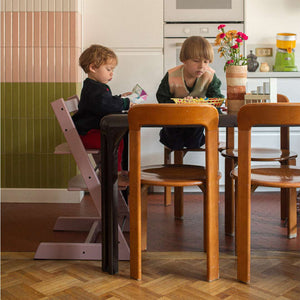 Stokke Tripp Trapp Highchair - Heather Mauve-Highchairs-No Baby Set- | Natural Baby Shower