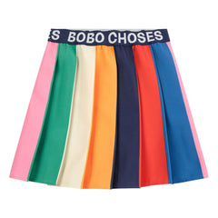 Bobo Choses - Striped Puffed Skirt | Navy Blue