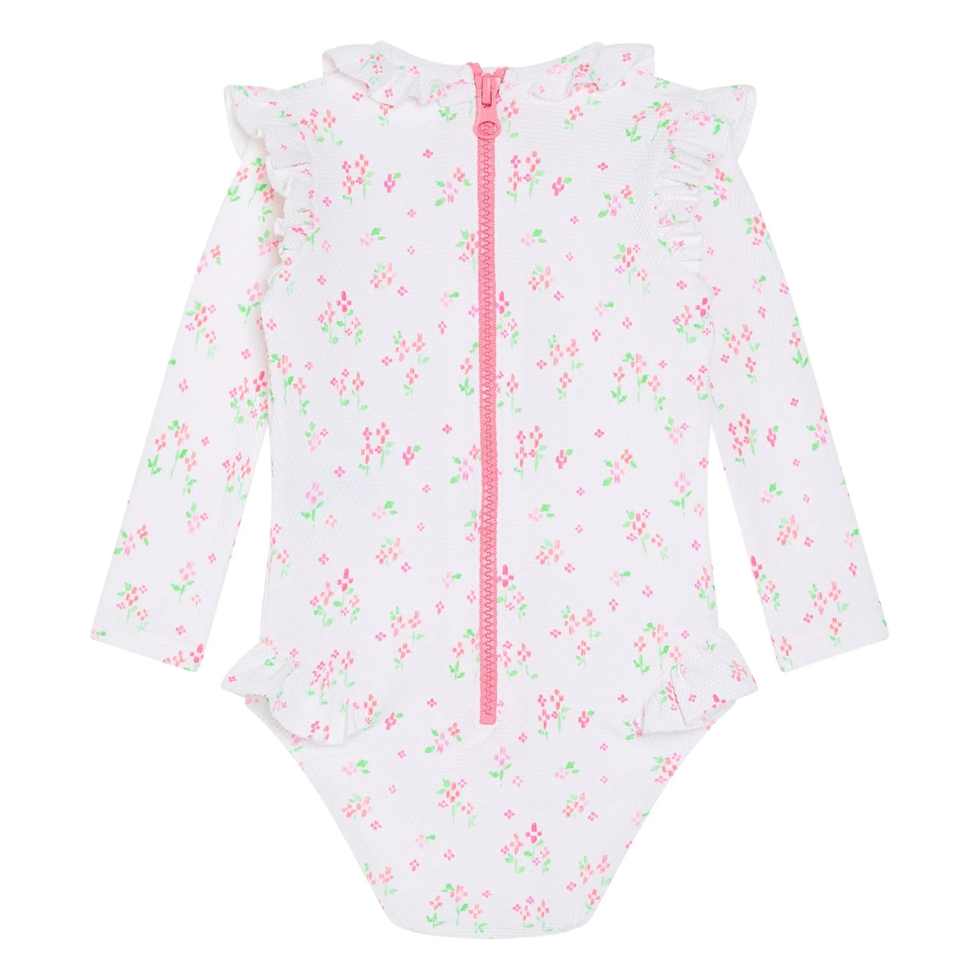 Lison Paris - Suzanna Surfer Floral One-Piece Swimsuit | White