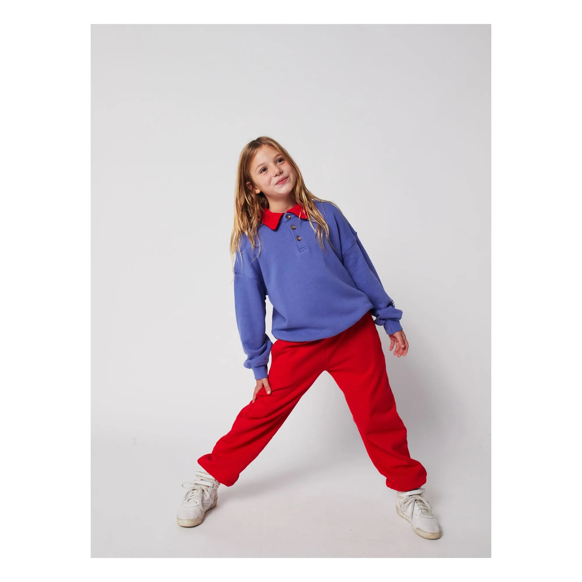 Bobo Choses - Organic Cotton Sweat Polo | Plum
