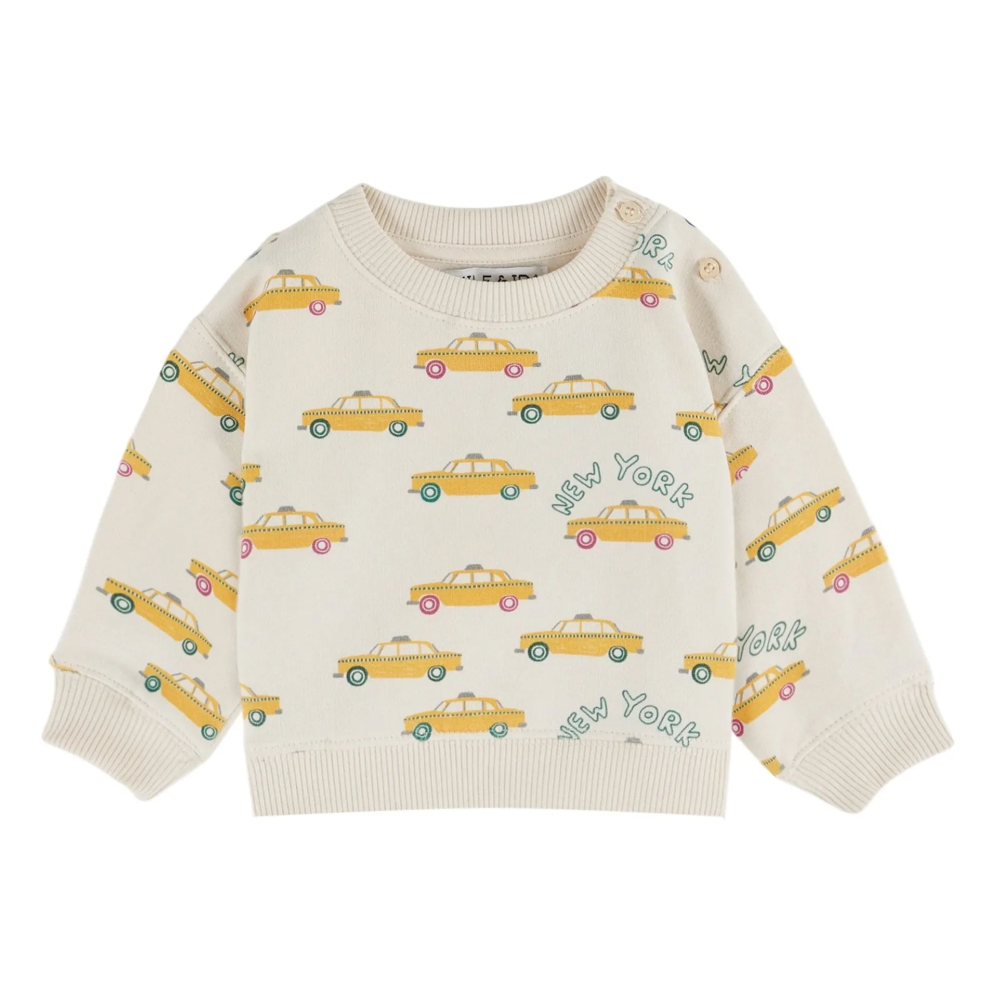 Emile et Ida - Sweat Taxi Organik Pamuk | Ekru