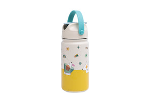 The Cotton Cloud - Funky Dogs 420ML Stainless Steel Hidden Straw Water Bottle