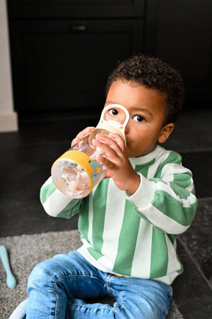 The Cotton Cloud - Funky Dogs 480ML Tritan Water Bottle with Hidden Straw