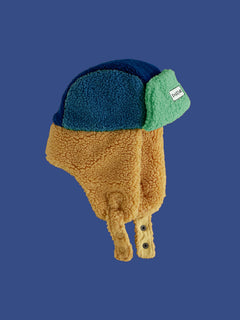 Roarsome - Çocuk Trapper Şapkalar - Mavi/Bej