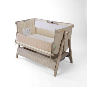 Tutti Bambini Cozee Sense Bedside Crib - Soft Walnut / Cocoa-Cribs-Soft Walnut / Cocoa- | Natural Baby Shower