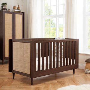 Tutti Bambini Japandi 3 Piece Room Set - Warm Walnut-Nursery Sets-Warm Walnut-No Mattress | Natural Baby Shower
