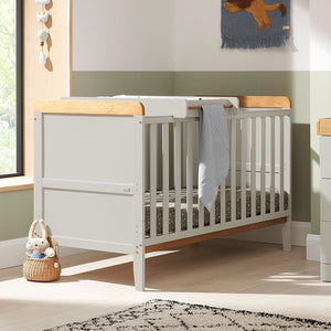 Tutti Bambini Rio 2pc Room Set - Dove Grey/Honey Oak-Nursery Sets-Dove Grey/Honey Oak- | Natural Baby Shower