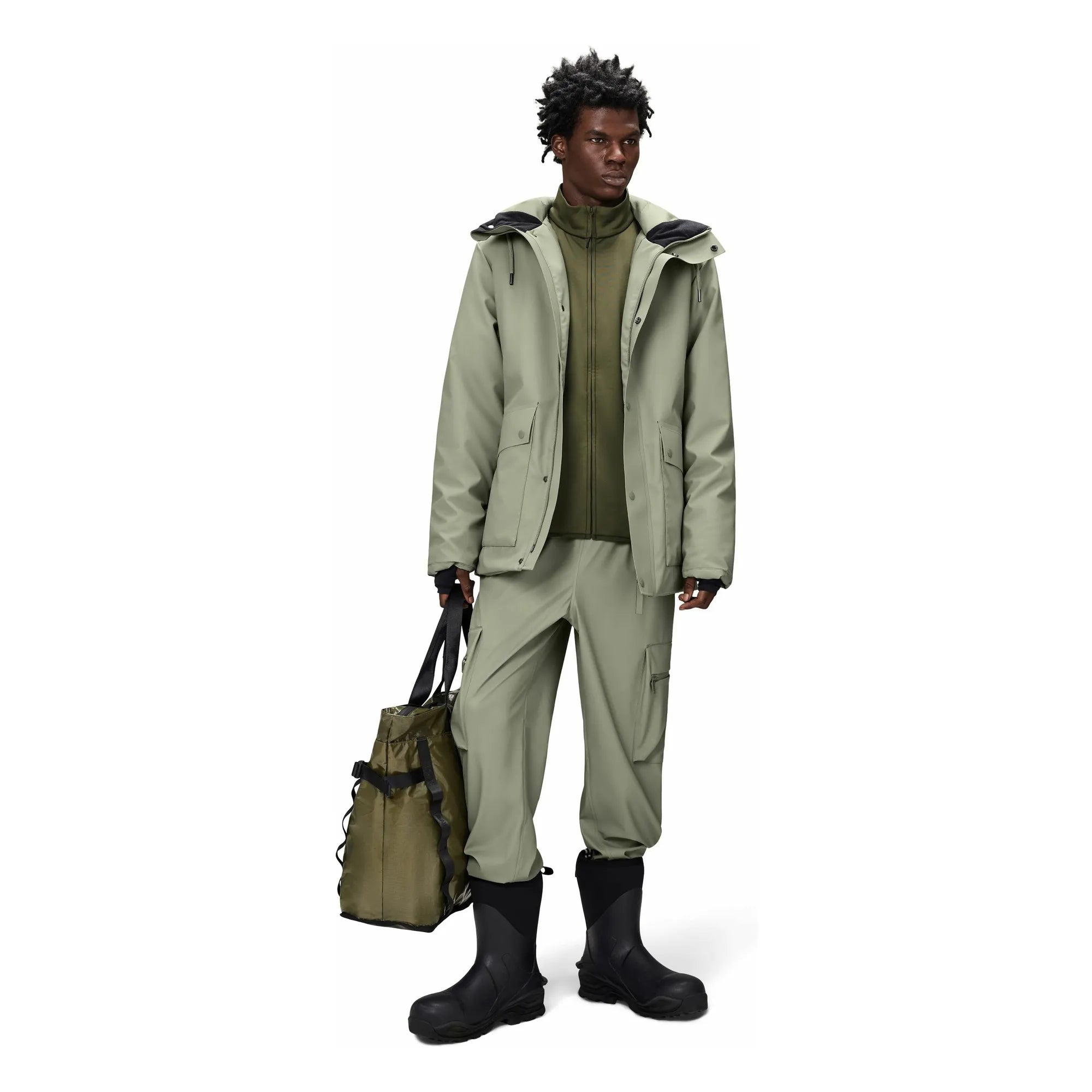 Rains - Su Geçirmez Kargo Pantolon Regular W3 | Açık haki