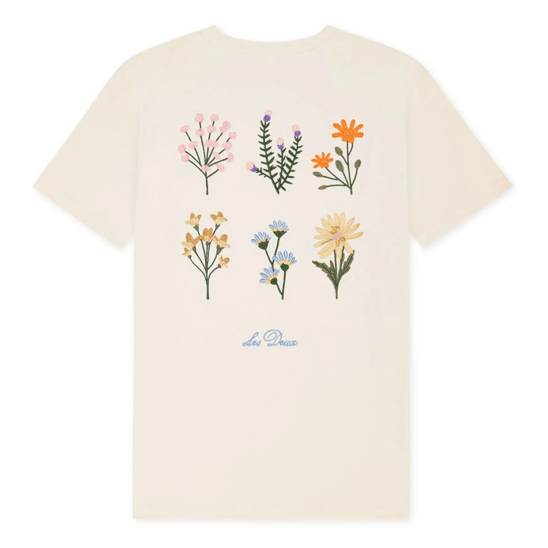 Les Deux - Wild Flower Pamuk Tişört | Beyaz