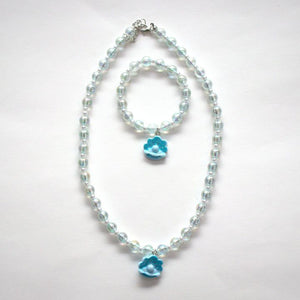 Yuko B. - Kids Zoa Tresor Blue Necklace and Bracelet Set