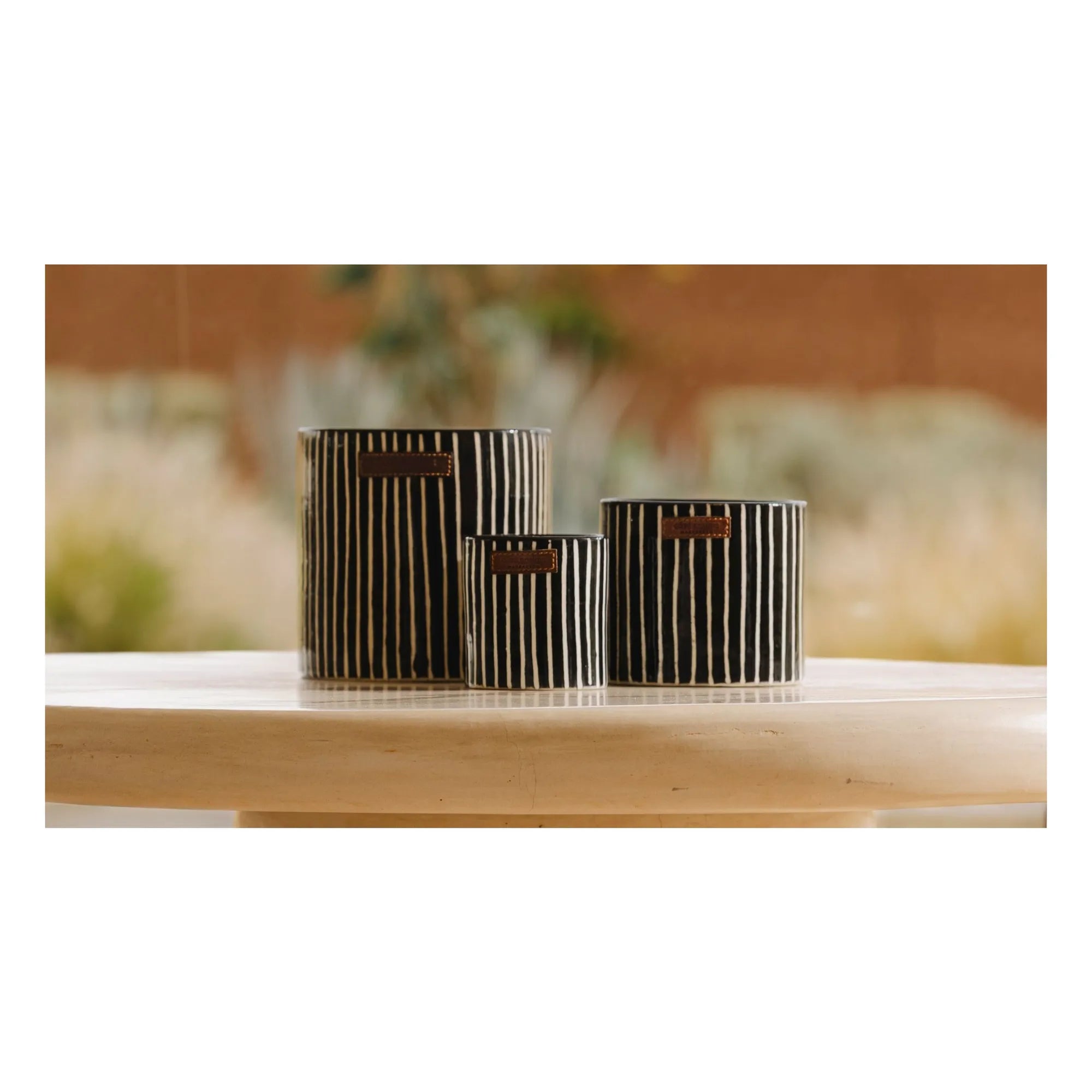 Côté Bougie - Zebra candle - Mandarine Majorelle